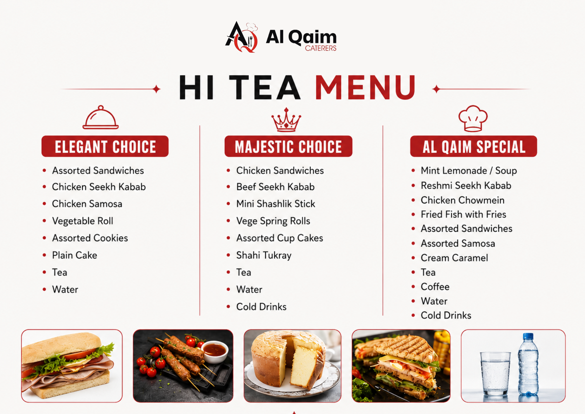Al Qaim menu